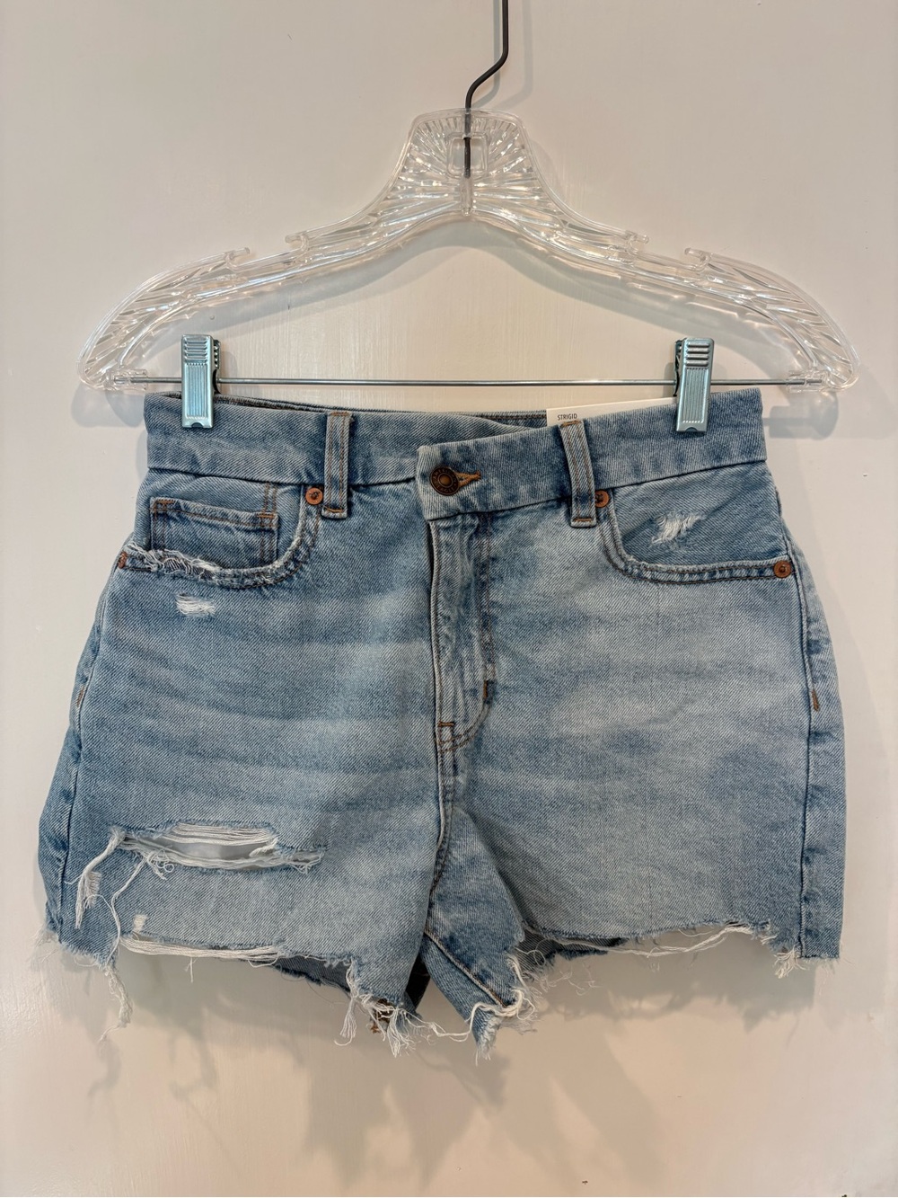 American Eagle Light Wash Distressed Denim Women’s Shorts